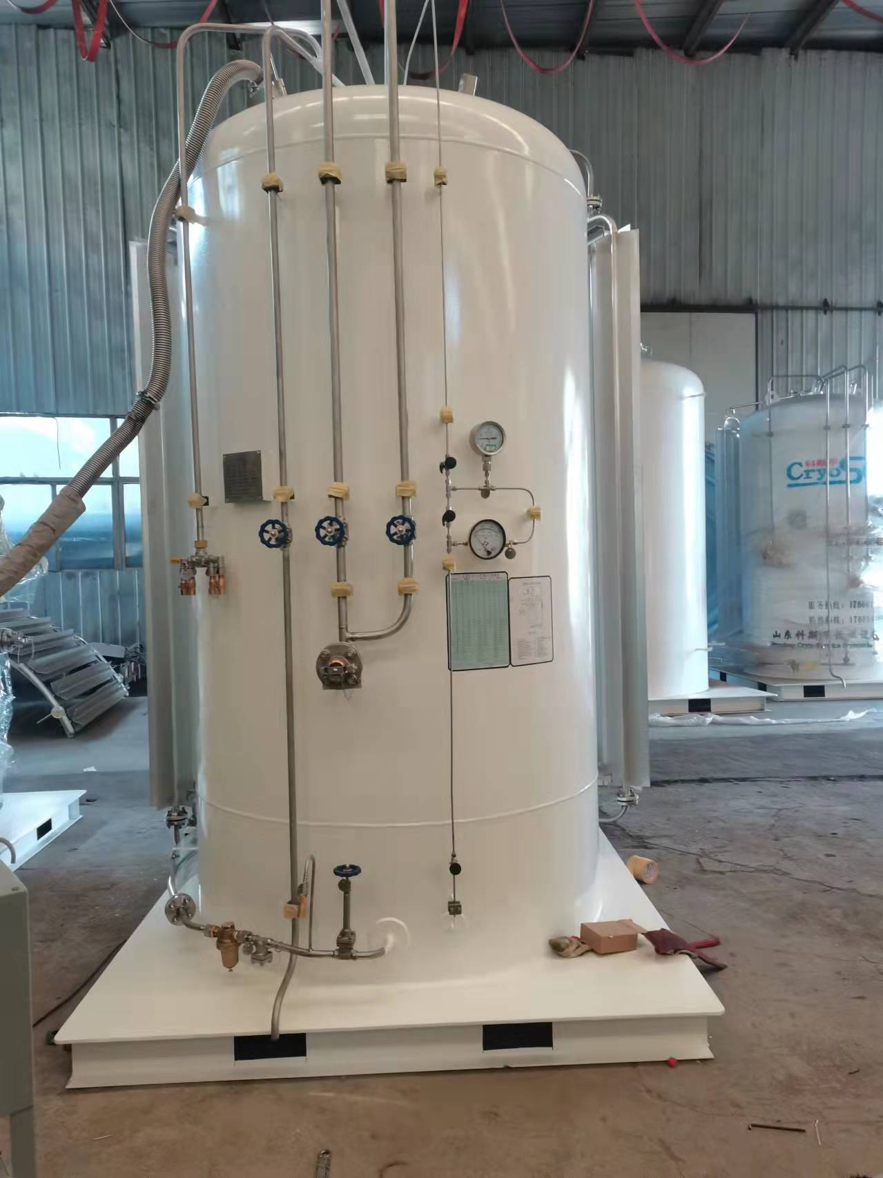 3立方16公斤立式工业气体机械仪表标准配置