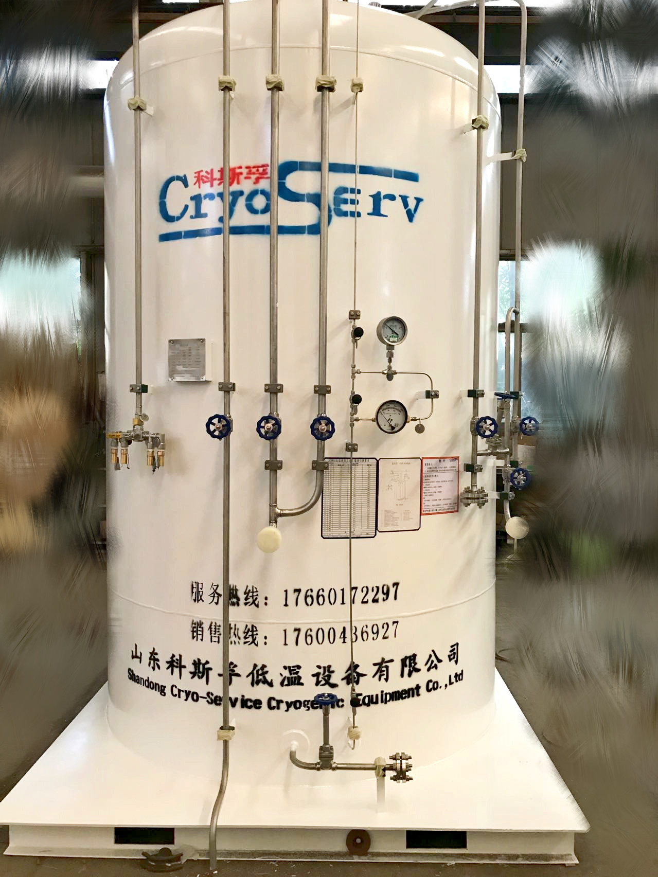 5立方22公斤立式二氧化碳机械仪表标准配置，充装回气